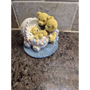 Vintage‎ Collectible Avon Lovable Teddies Sarah & Theodore Baby Arrives